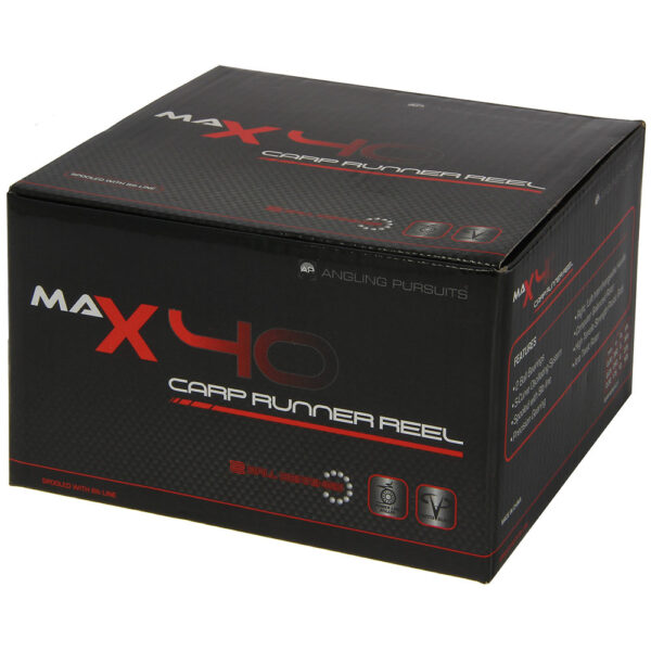 Angling Pursuits Max 40 - 2BB Carp Runner Reel with 8lb Line - Image 2