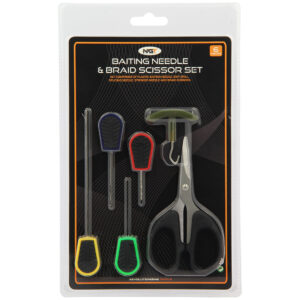 NGT Fishing Tackle 6 Tool Set - Braid Scissors & Baiting Tools PLUS knot Puller