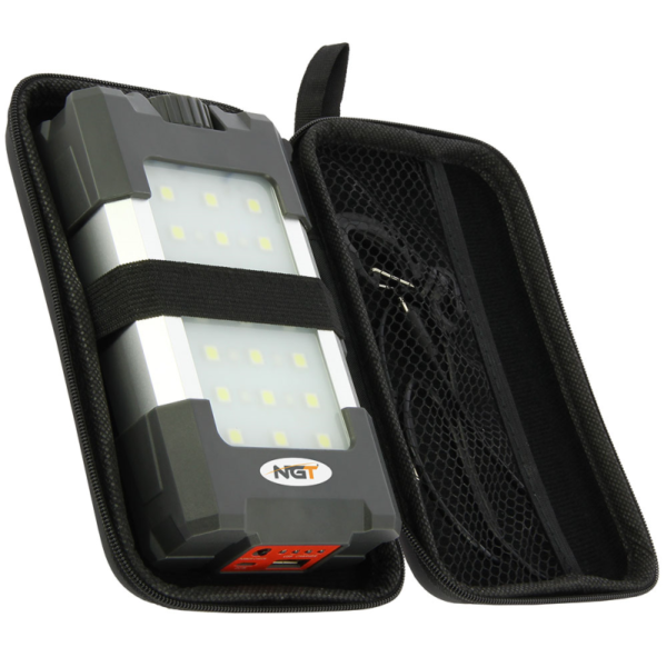 NGT 21 LED Light - 500 Lumen with USB Rechargable 10400mAh Battery and Powerbank - Image 3