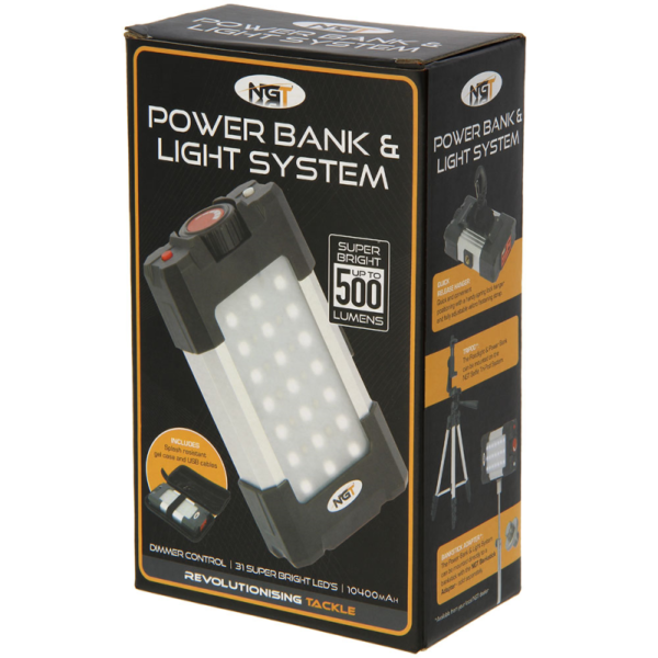 NGT 21 LED Light - 500 Lumen with USB Rechargable 10400mAh Battery and Powerbank - Image 4